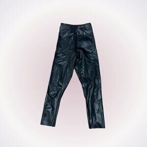 Commando Leather-Like High Waist Leggings | Sz S